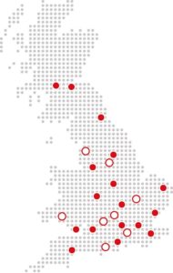 Impellus course locations in the UK